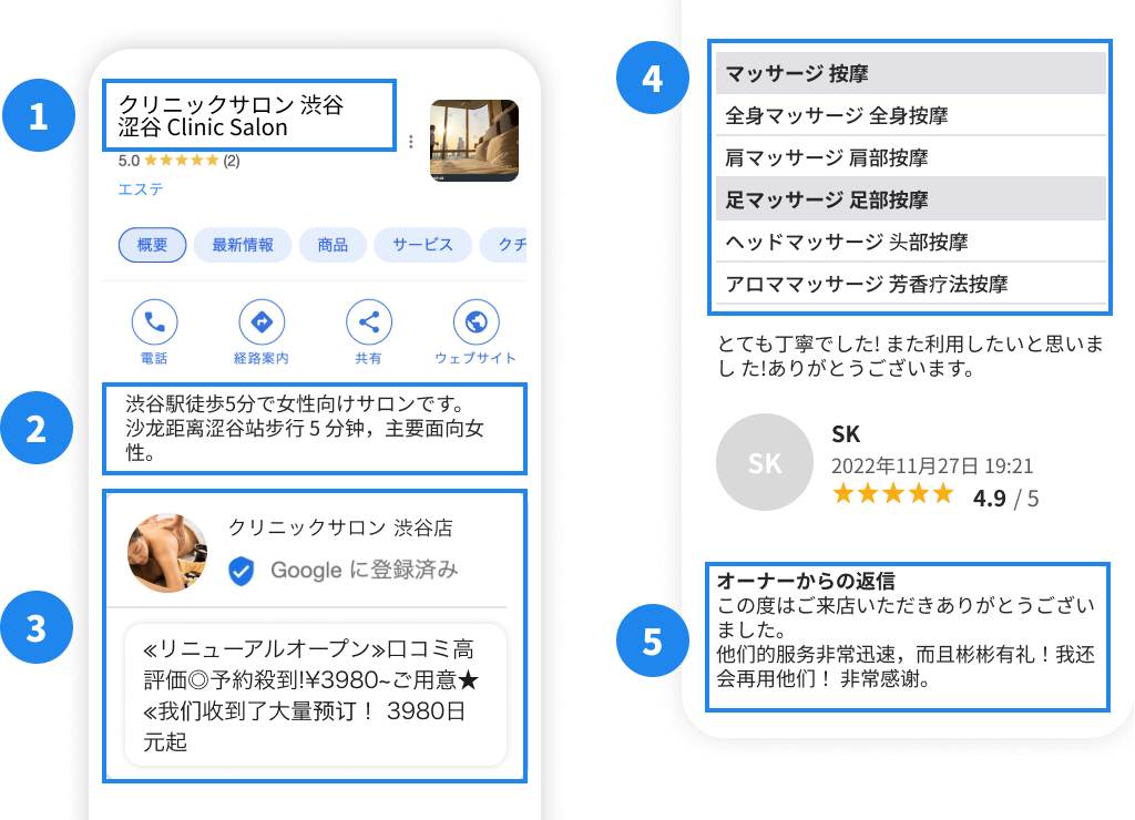 多言語対応が可能な項目